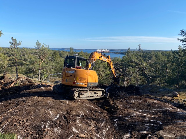 Kaivinkone työmaalla